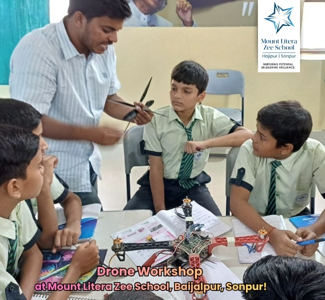 Drone workshop at MLZS hajipur 